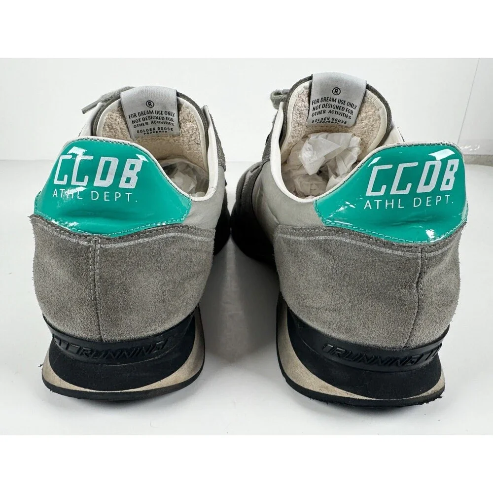 Golden Goose Men's Grey/Black Suede Running Sneaker Size EU 42 US 9